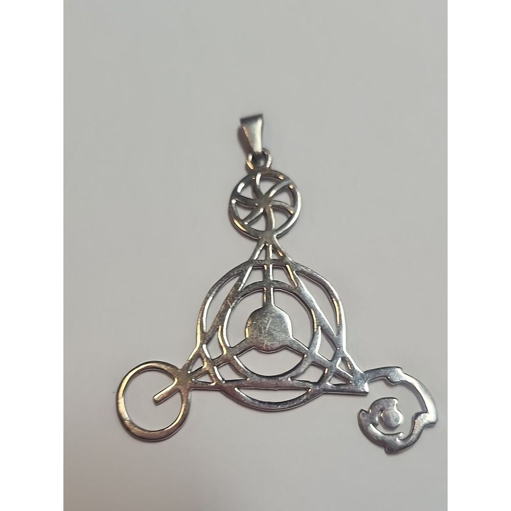 Sterling Silver Geometric Pendant